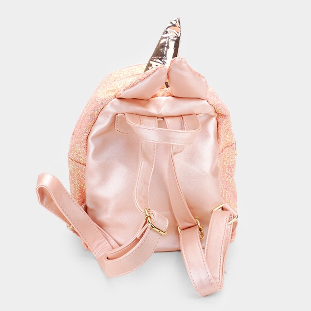 ~Brand New~ Pink/Gold Unicorn Sequin Backpack - Picture 2 of 2